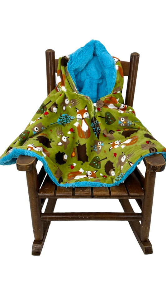 Foxy and Friends Car Seat Snuggle Poncho