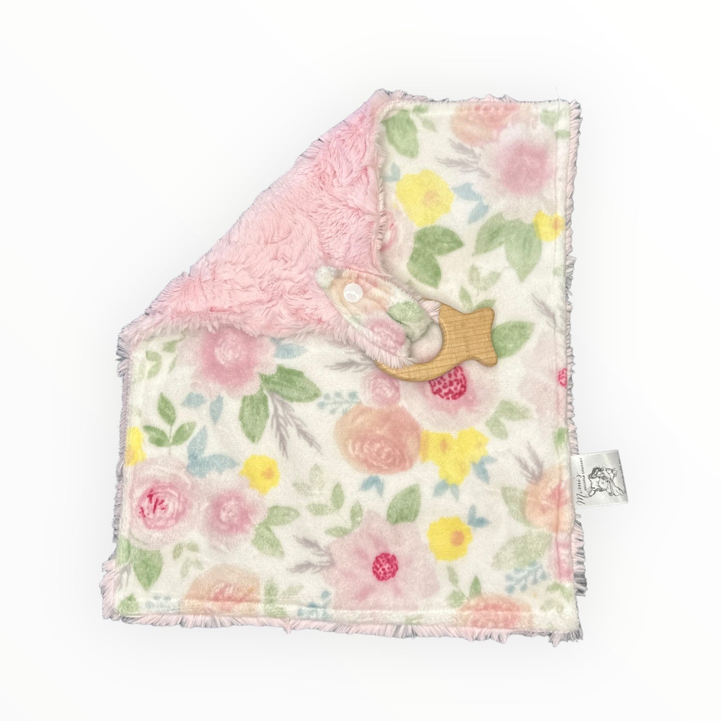 Pink and Yellow Floral Snuggle Lovie
