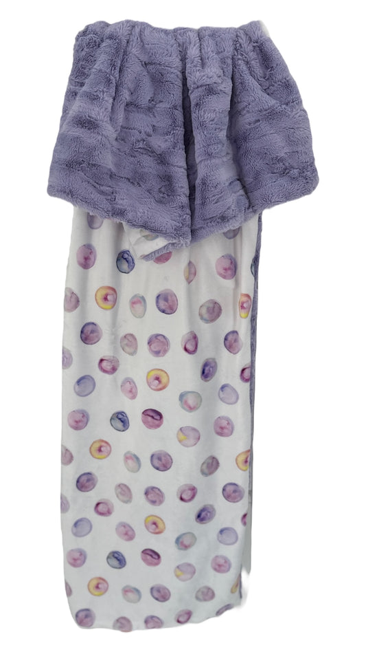 Watercolor Bubble Toddler Blanket
