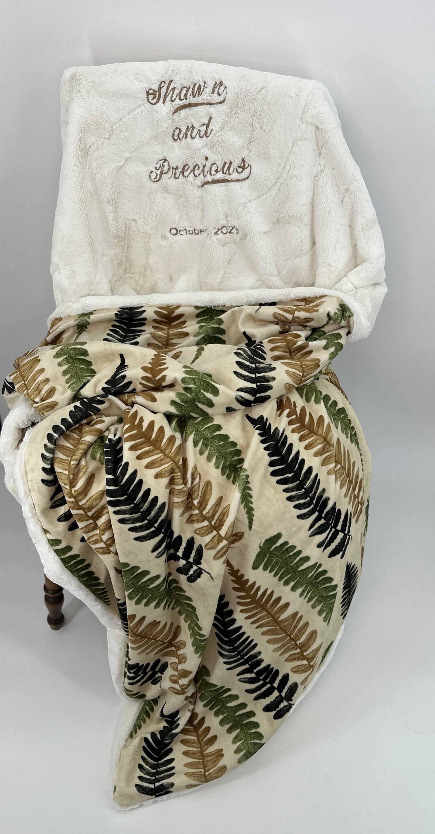 Custom Wedding Snuggle Blanket