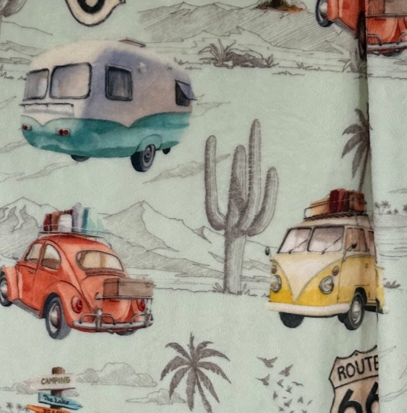 Retro Campers Adult Snuggle Blanket