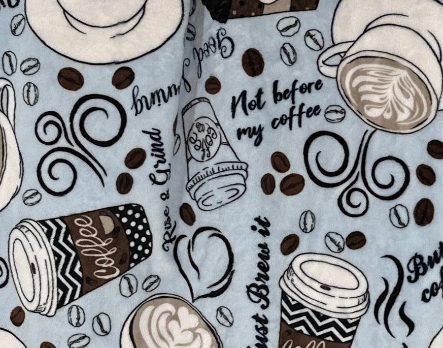 Coffee Lovers Adult Snuggle Blanket