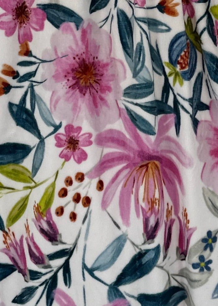 Tropical Flower Adult Snuggle Blanket