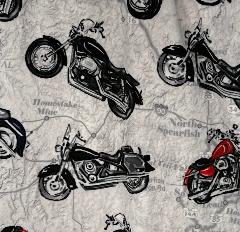 Motorcycle Adult Snuggle Blanket
