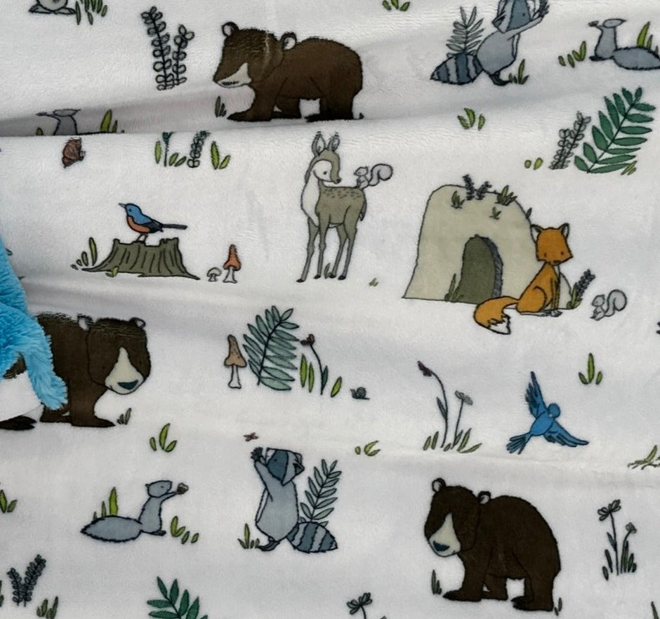 Forest Animal Toddler Blanket