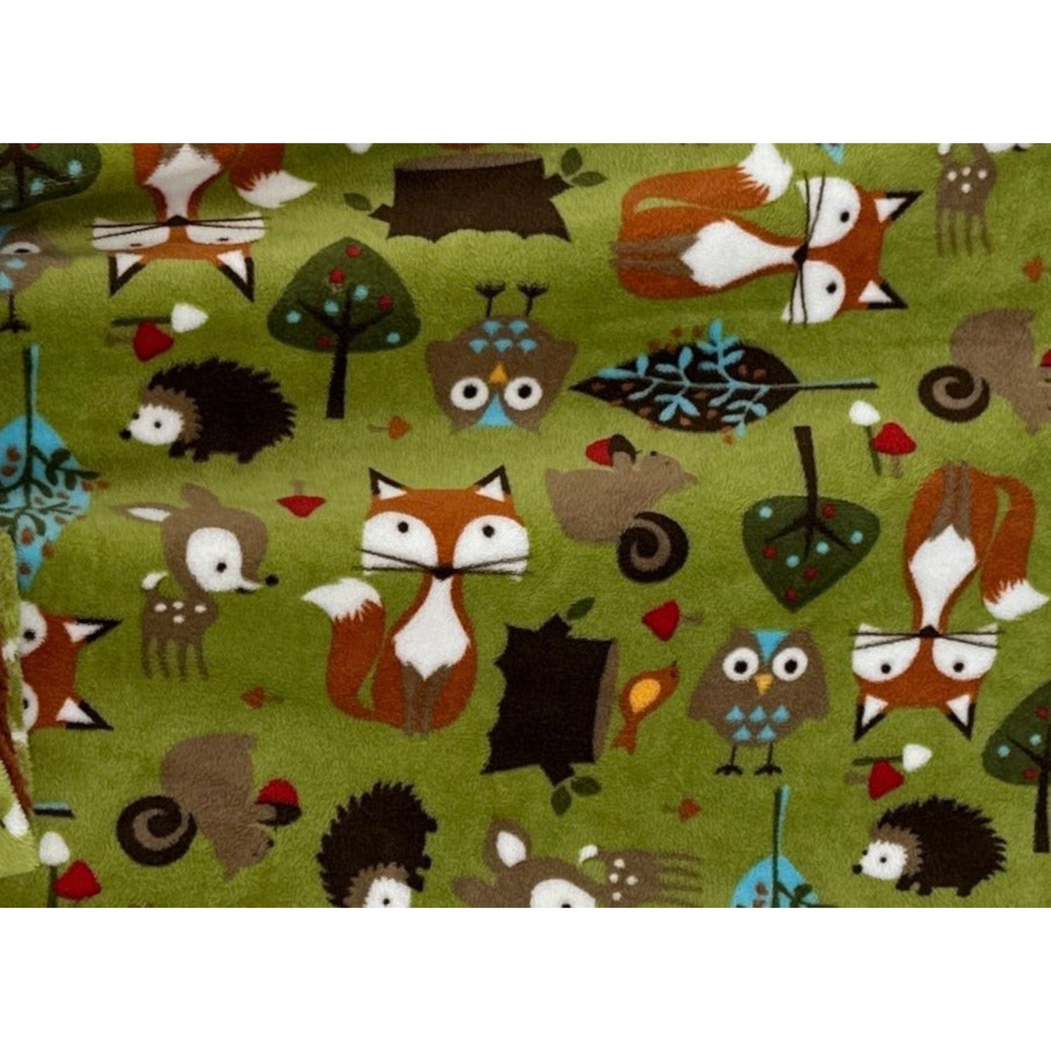 Little Woodland Friends Toddler Snuggle Blanket – Ginger, Aquarius, or Chocolate