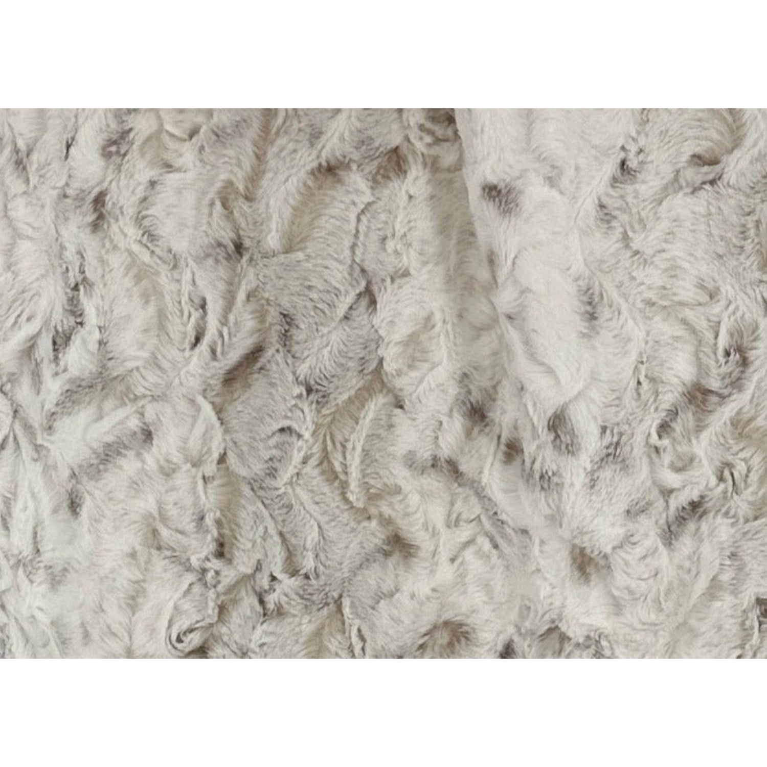 Snowy Owl Luxury Double-Sided Minky Snuggle Blanket in Natural – Ready to Ship