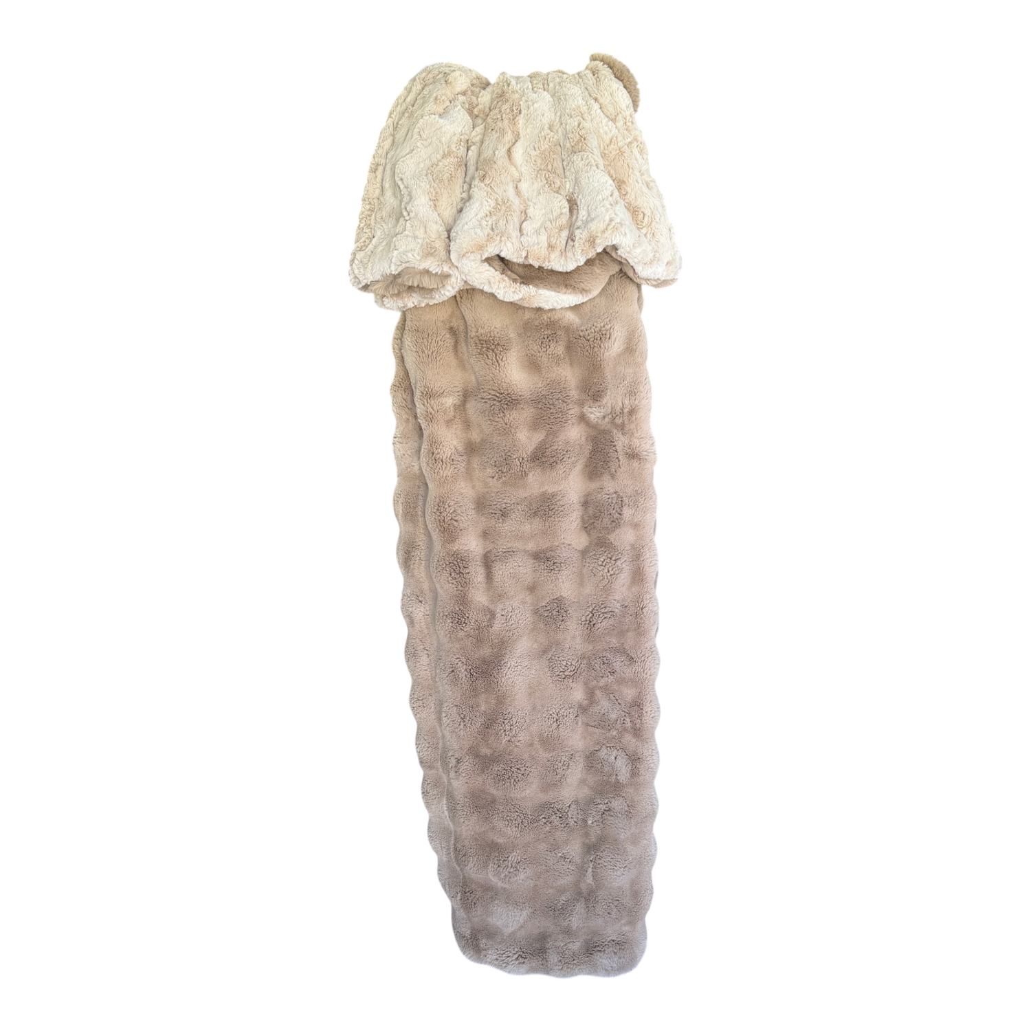 Powder Puff Cappuccino Luxury Double-Sided Minky Snuggle Blanket – Glacier Latte