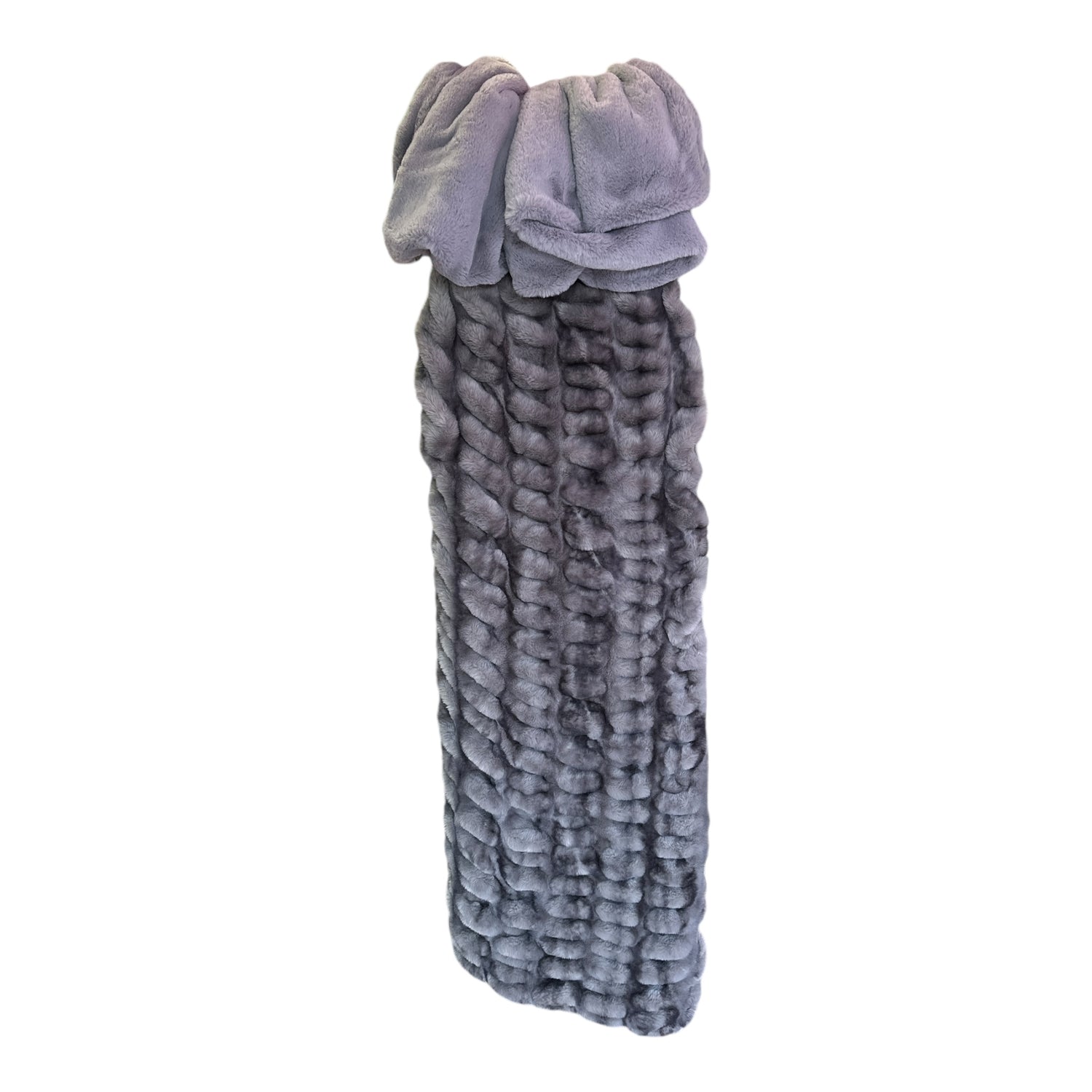 Luxe Milan Graphite Adult Snuggle Blanket