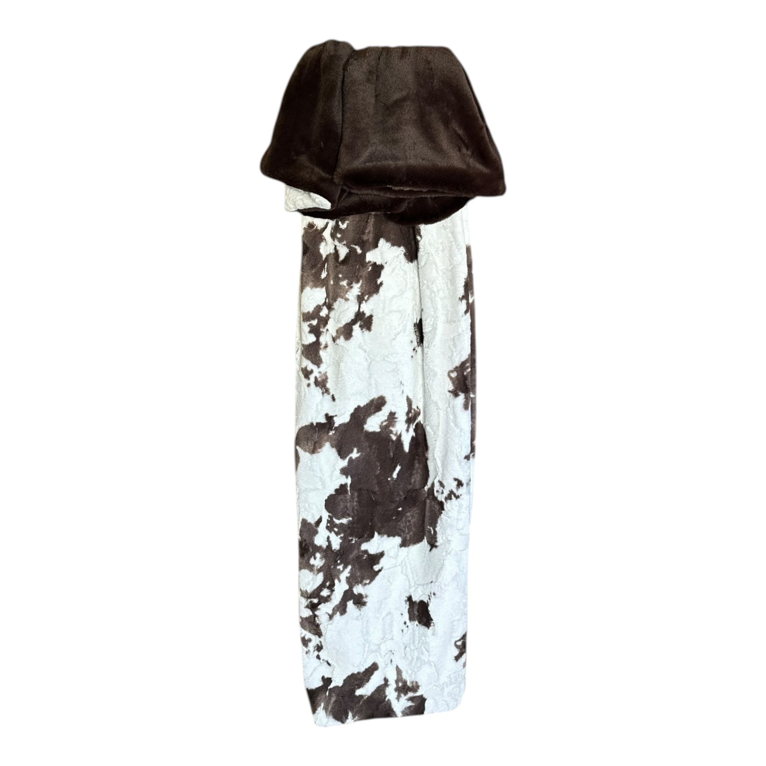 Rustic Ranch Cowhide Minky Blanket | Luxury Cowhide Snuggle Blanket