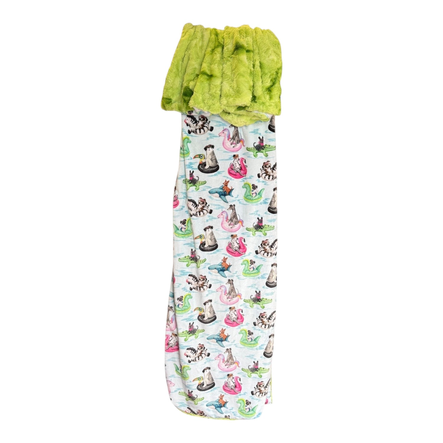 Pool Paw-tay Luxury Double-Sided Minky Snuggle Blanket – Backing Options