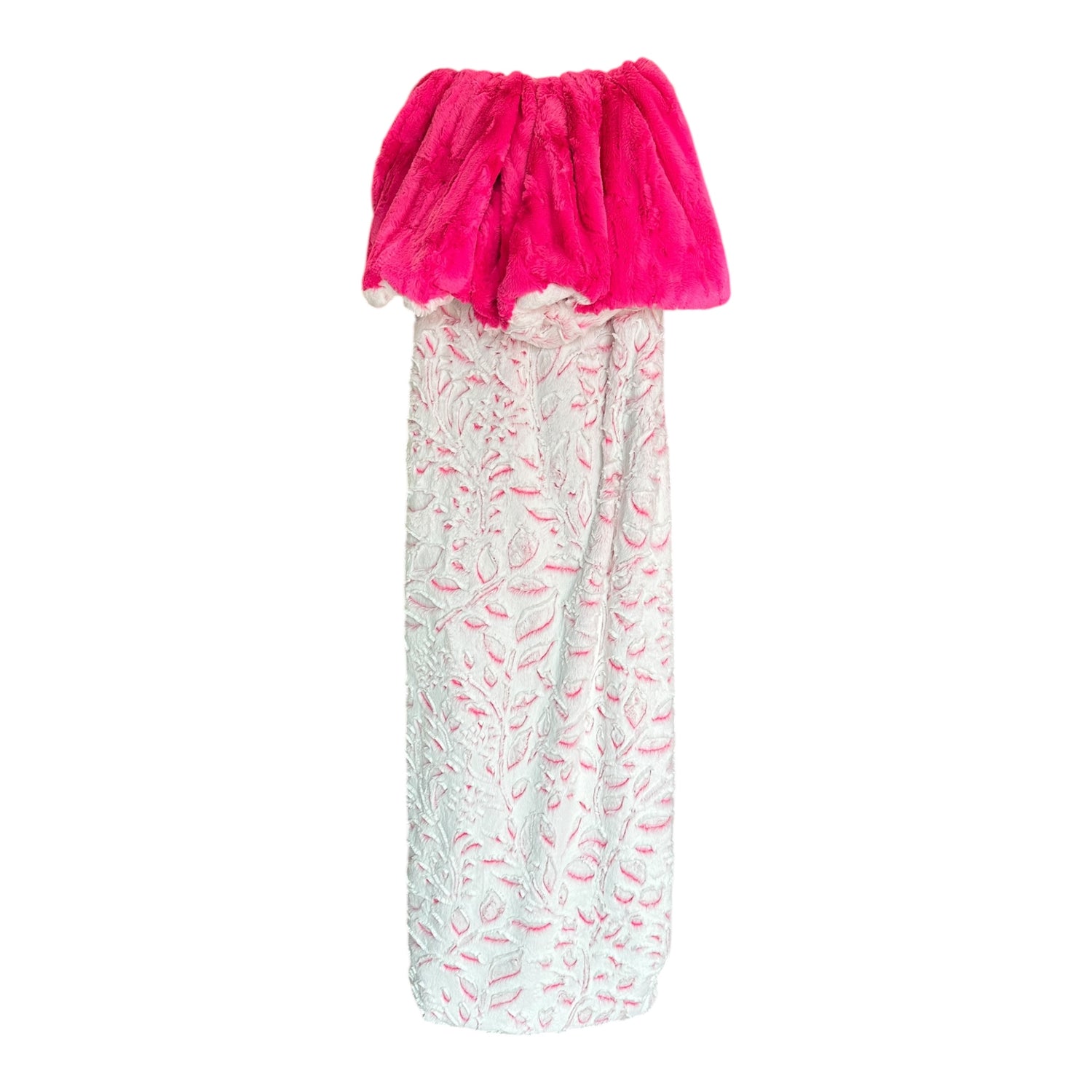 Frosted Poppy In Think Pink Adult Snuggle Blanket