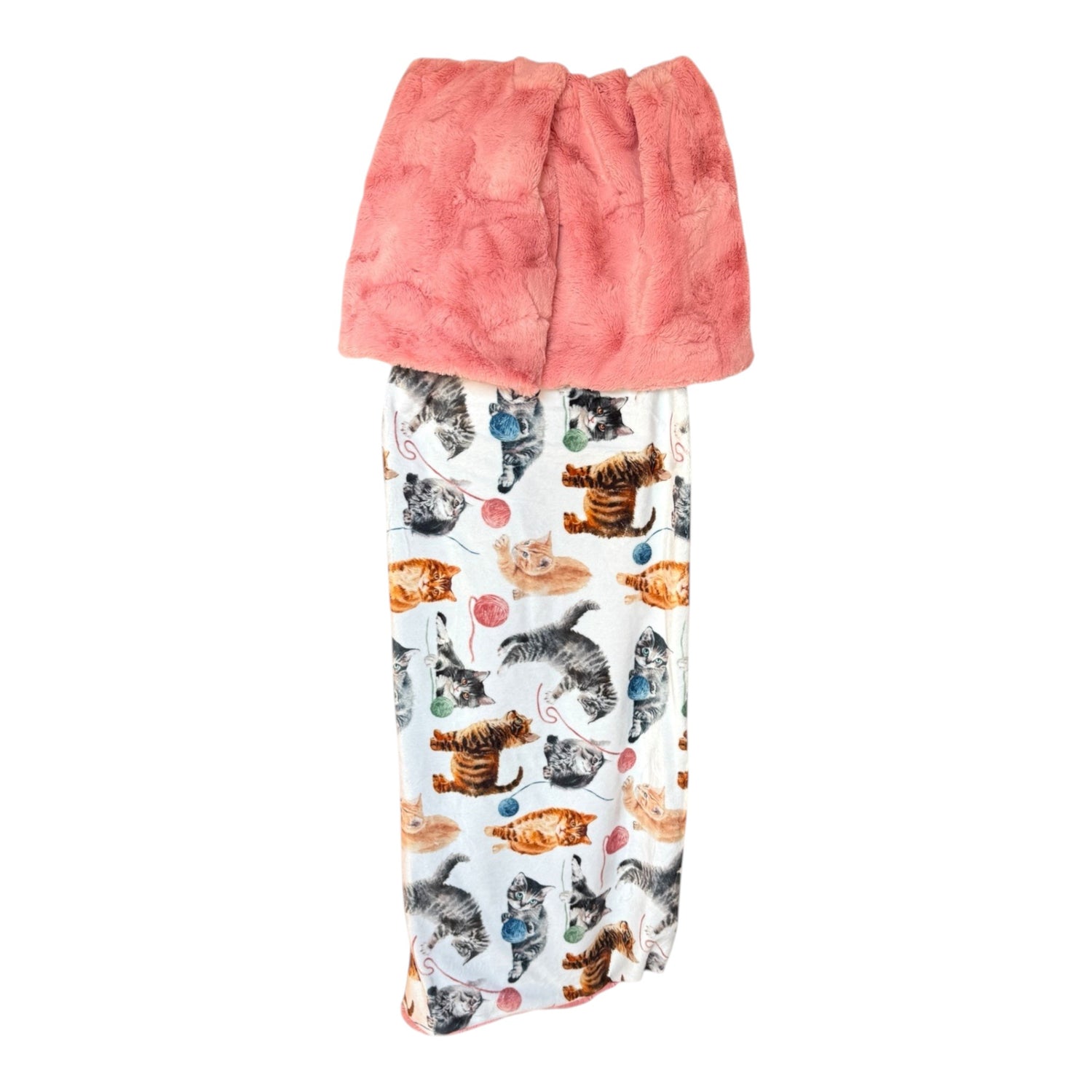 Playful Little Kittens Toddler Snuggle Blanket – Rose Quartz or Jeans Hide