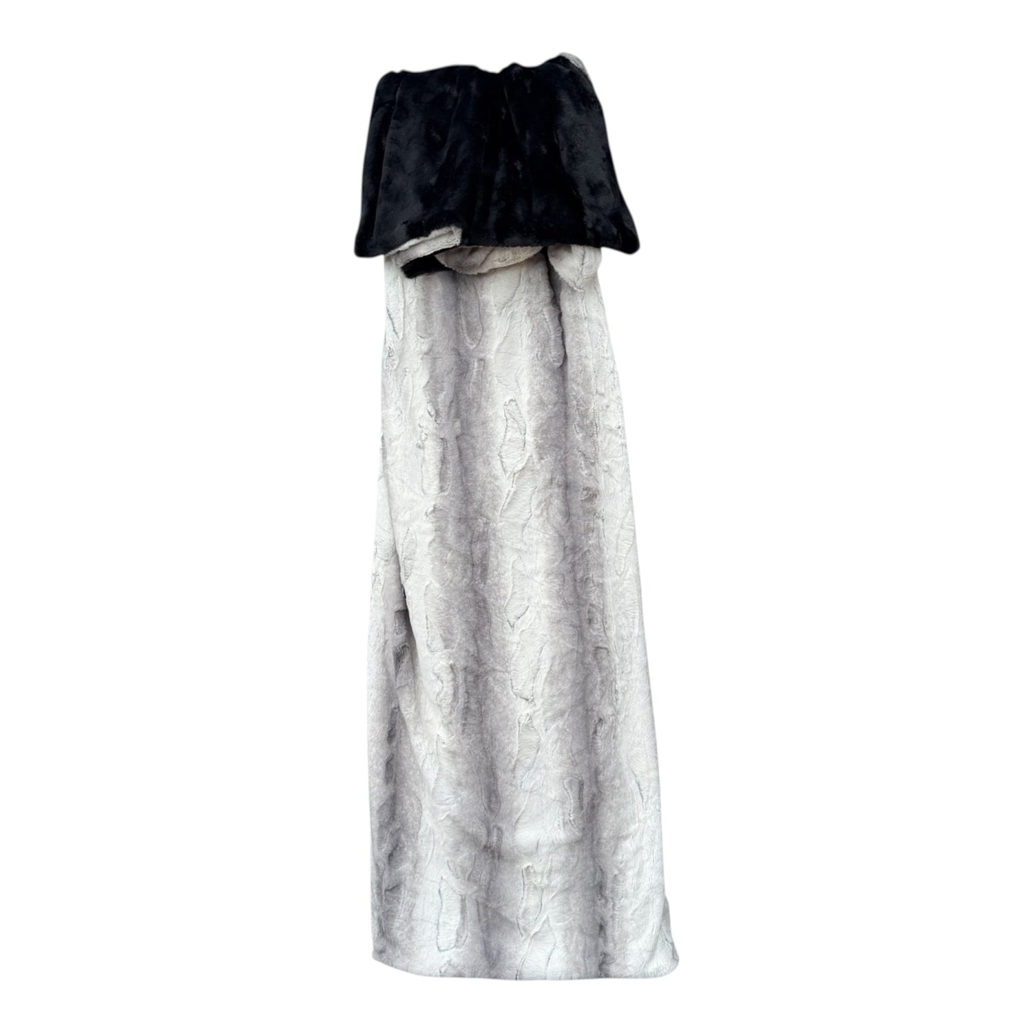 Angora Platinum Luxury Minky Snuggle Blanket with Caviar Hide Backing