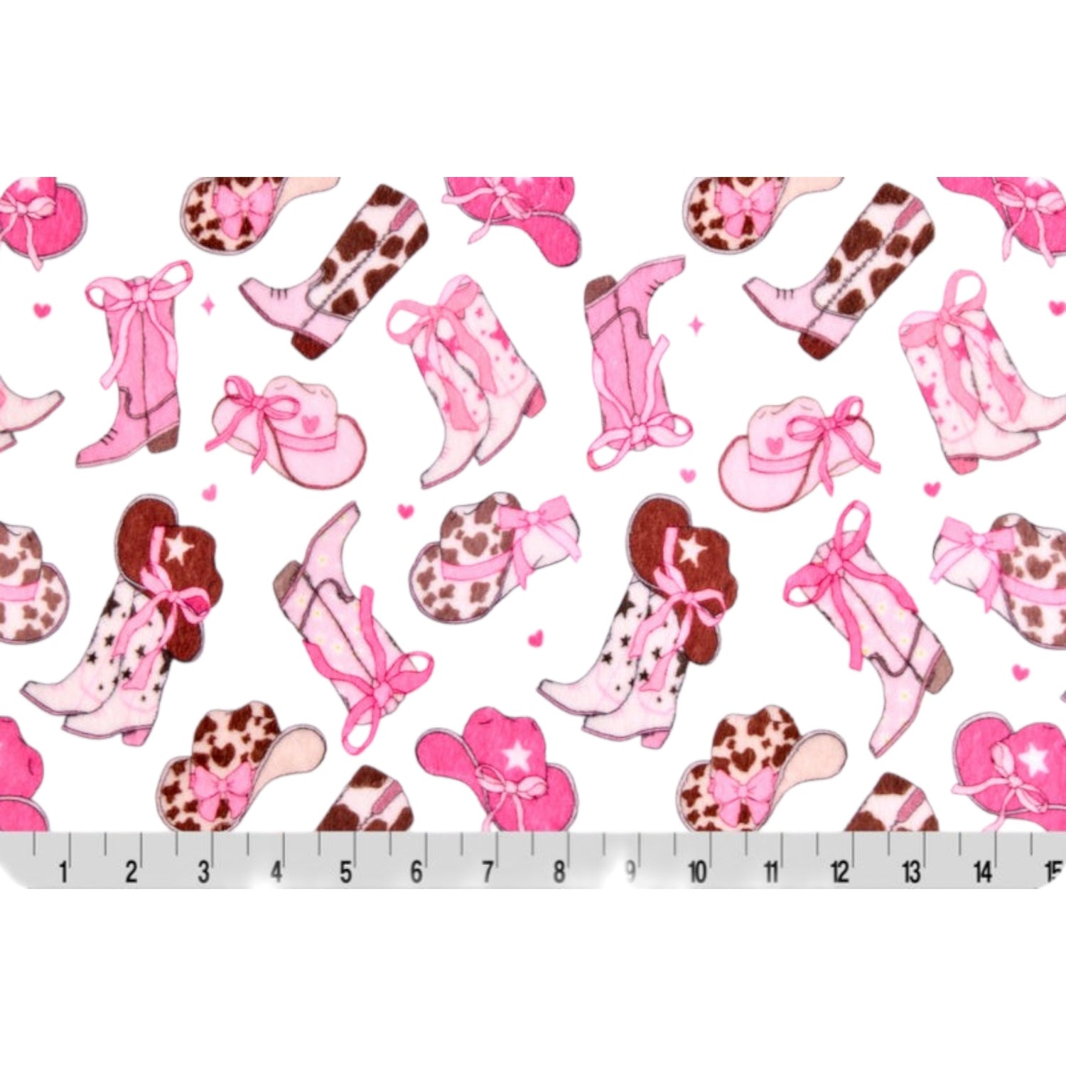 Boots & Bows Cowgirl Toddler Snuggle Blanket – Encore, Hot Pink, or Chocolate Hide