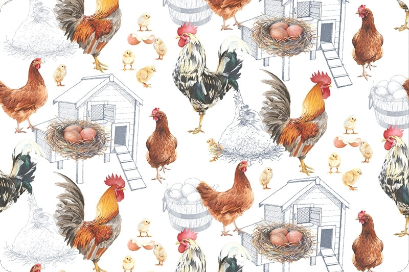 For The Love Of Chickens Adult Snuggle Blanket