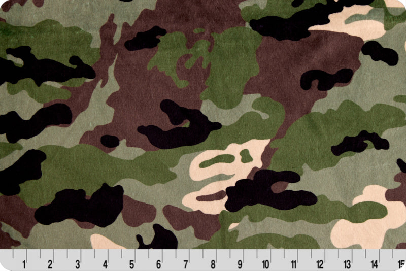 Woodland Recon Luxury Double-Sided Minky Snuggle Blanket