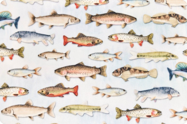 Little Freshwater Friends Luxury Double-Sided Minky Snuggle Blanket