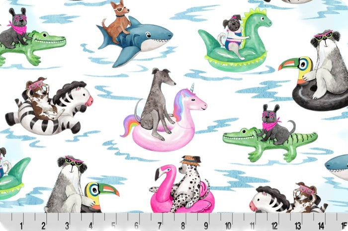 Pool Paw-ty Pups Toddler Snuggle Blanket