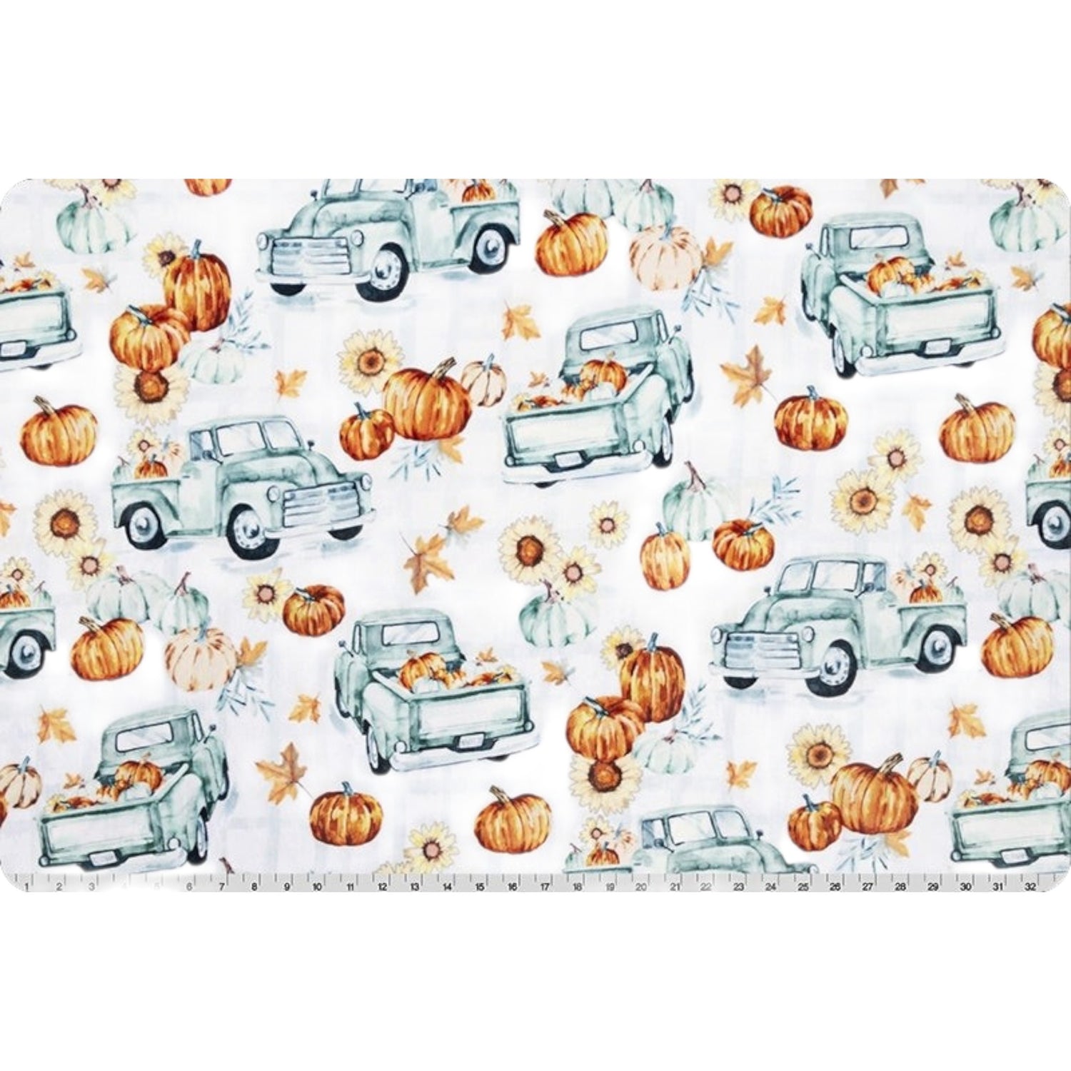 Pumpkin and Truck Adult Snuggle Blanket