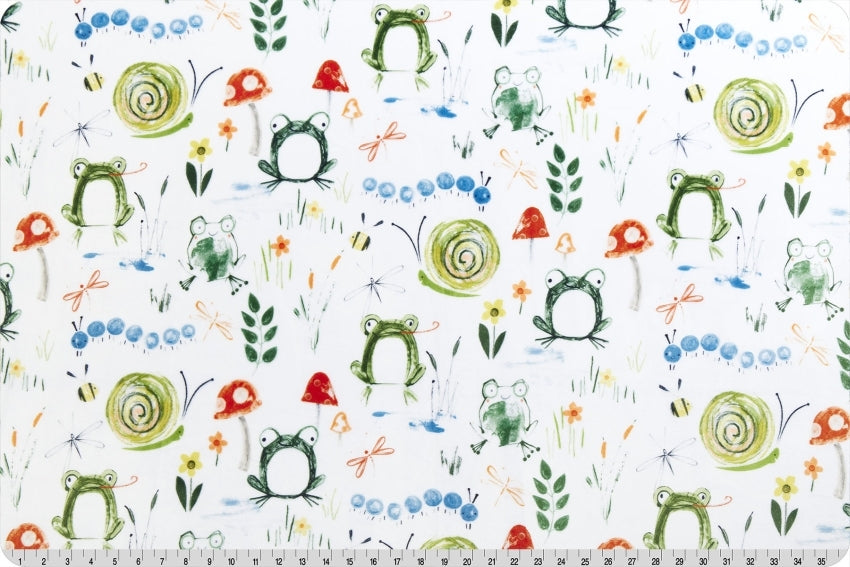 Frog and Snail Toddler Snuggle Blanket