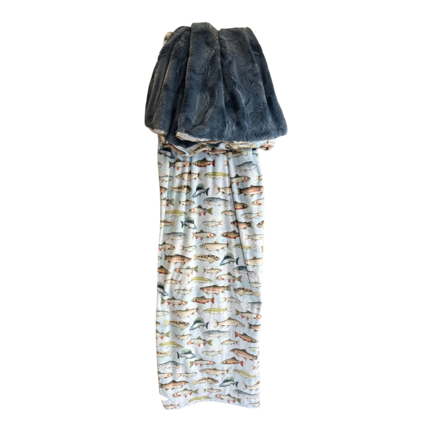 Little Freshwater Friends Luxury Double-Sided Minky Snuggle Blanket