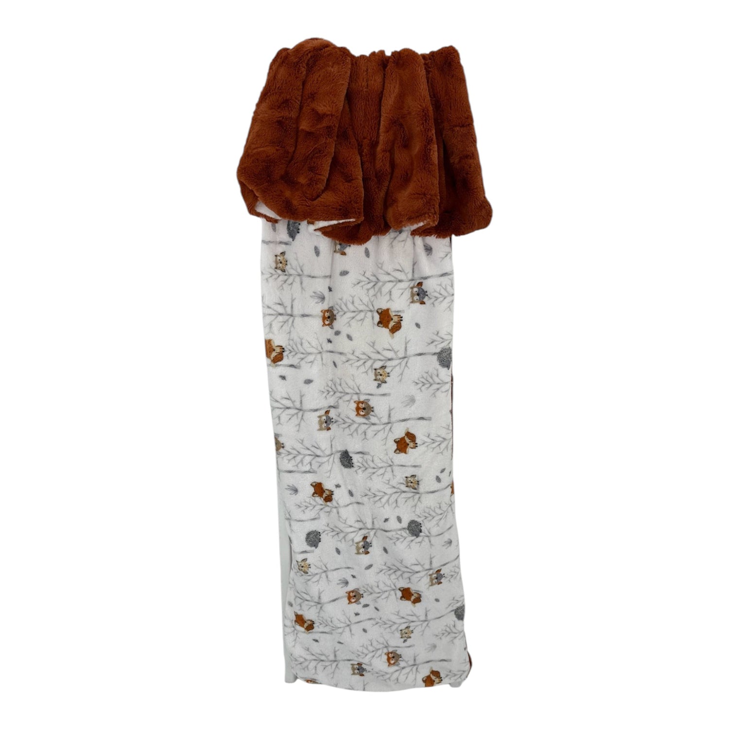 Little Birchwood Friends Luxury Double-Sided Minky Children’s Snuggle Blanket – Ginger, Silver, or Graphite Hide Backing