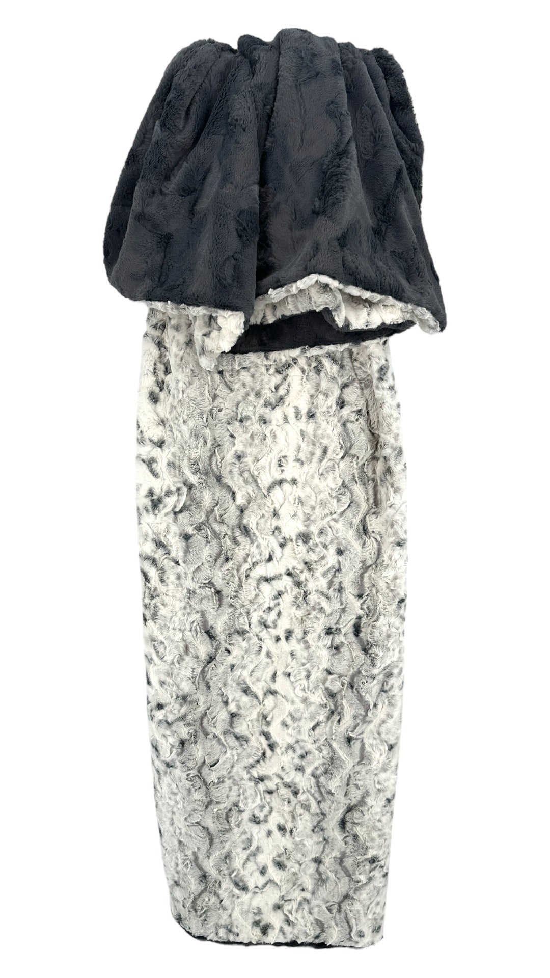 Snowy Owl in Alloy Adult Snuggle Blanket