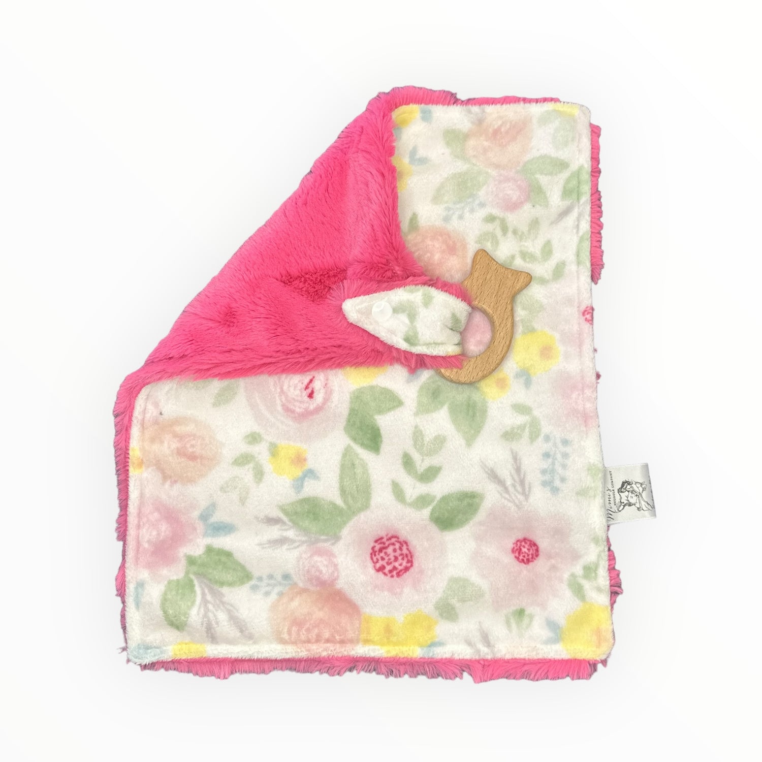 Pink and Yellow Floral Snuggle Lovie