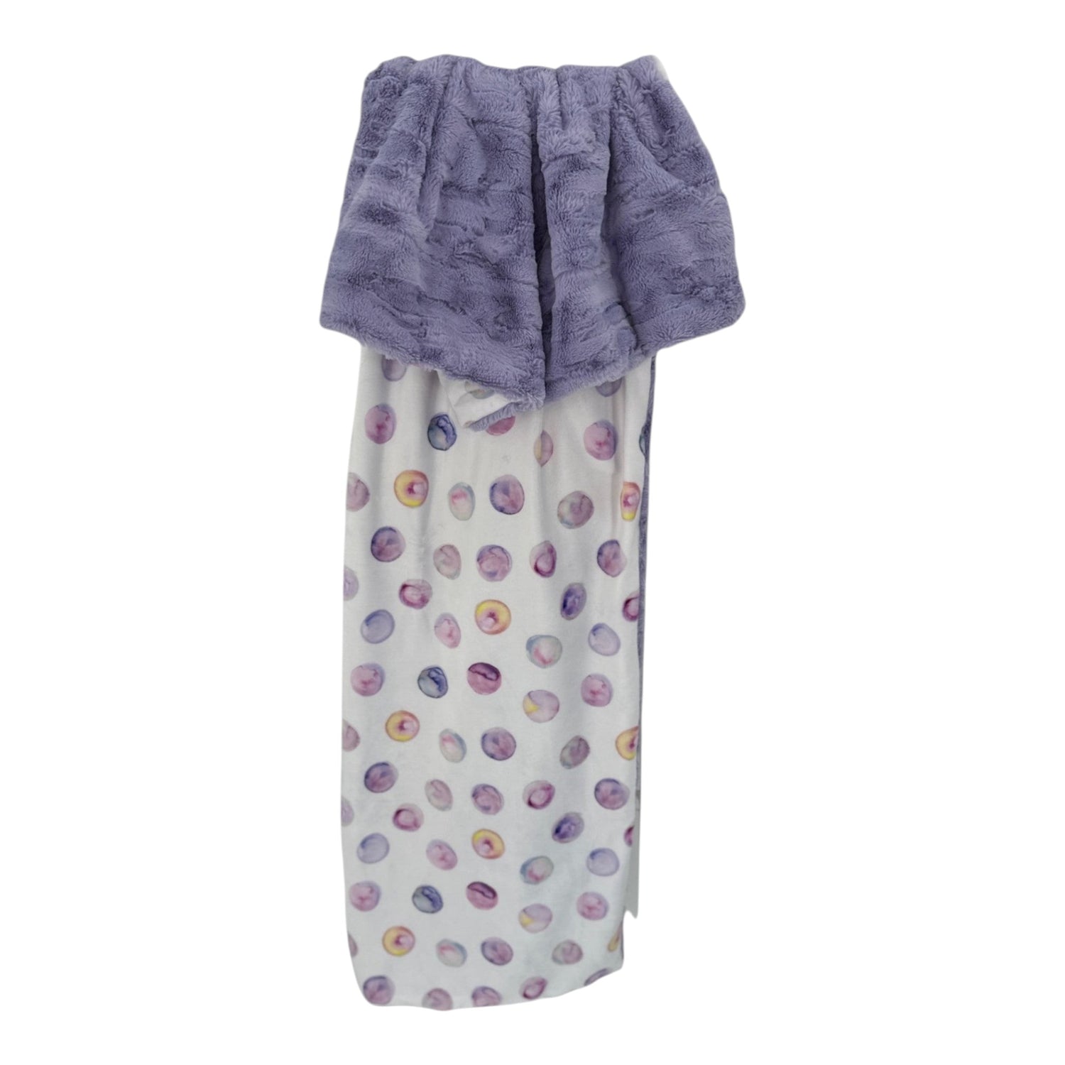 Little Watercolor Wishes Toddler Snuggle Blanket – Bellflower or Viola Hide