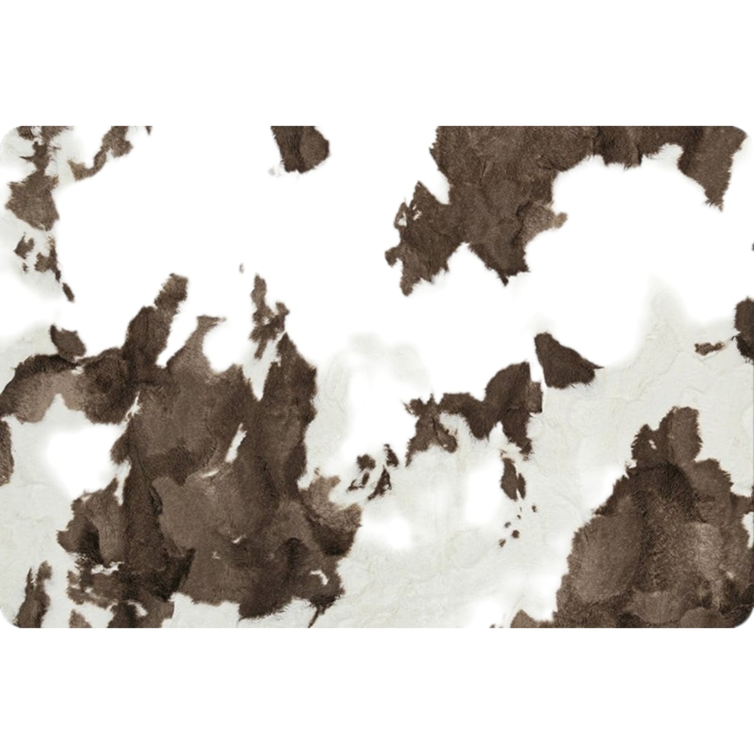 Rustic Ranch Cowhide Minky Blanket | Luxury Cowhide Snuggle Blanket