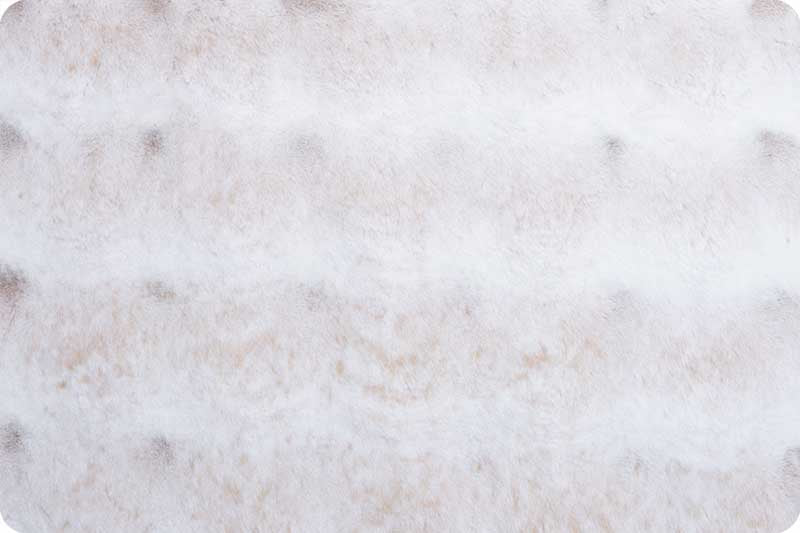 Frosted Powder Puff Luxury Double-Sided Minky Snuggle Blanket in Sand Dollar