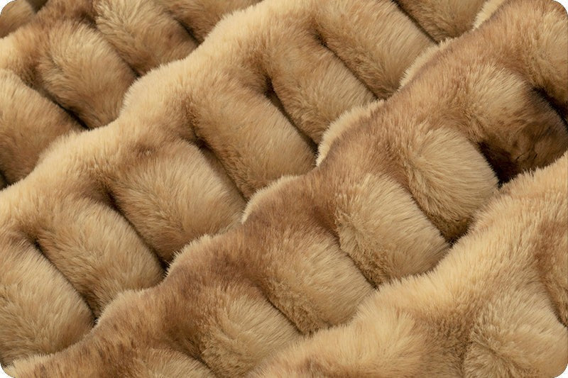 Luxe Milan in Mocha – Luxury Double-Sided Minky Snuggle Blanket