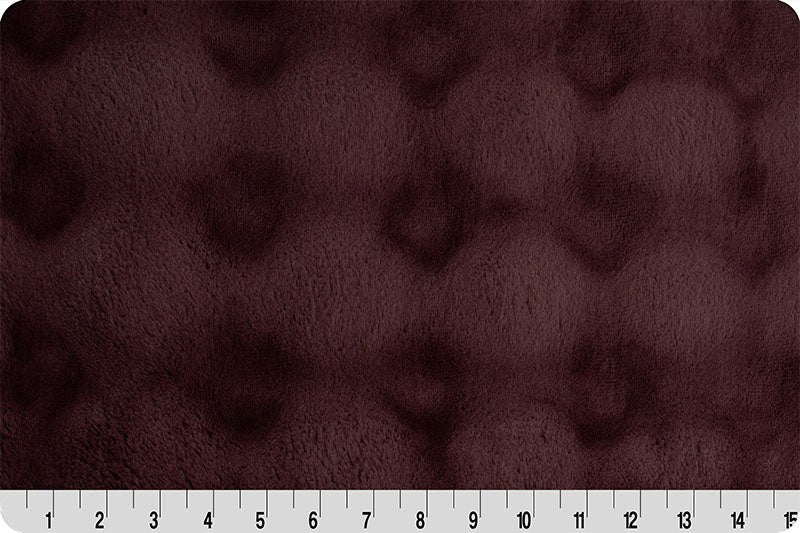 Powder Puff Rum Raisin Huggle with Rosewater Bunny Minky – Wearable Double-Sided Minky Wrap