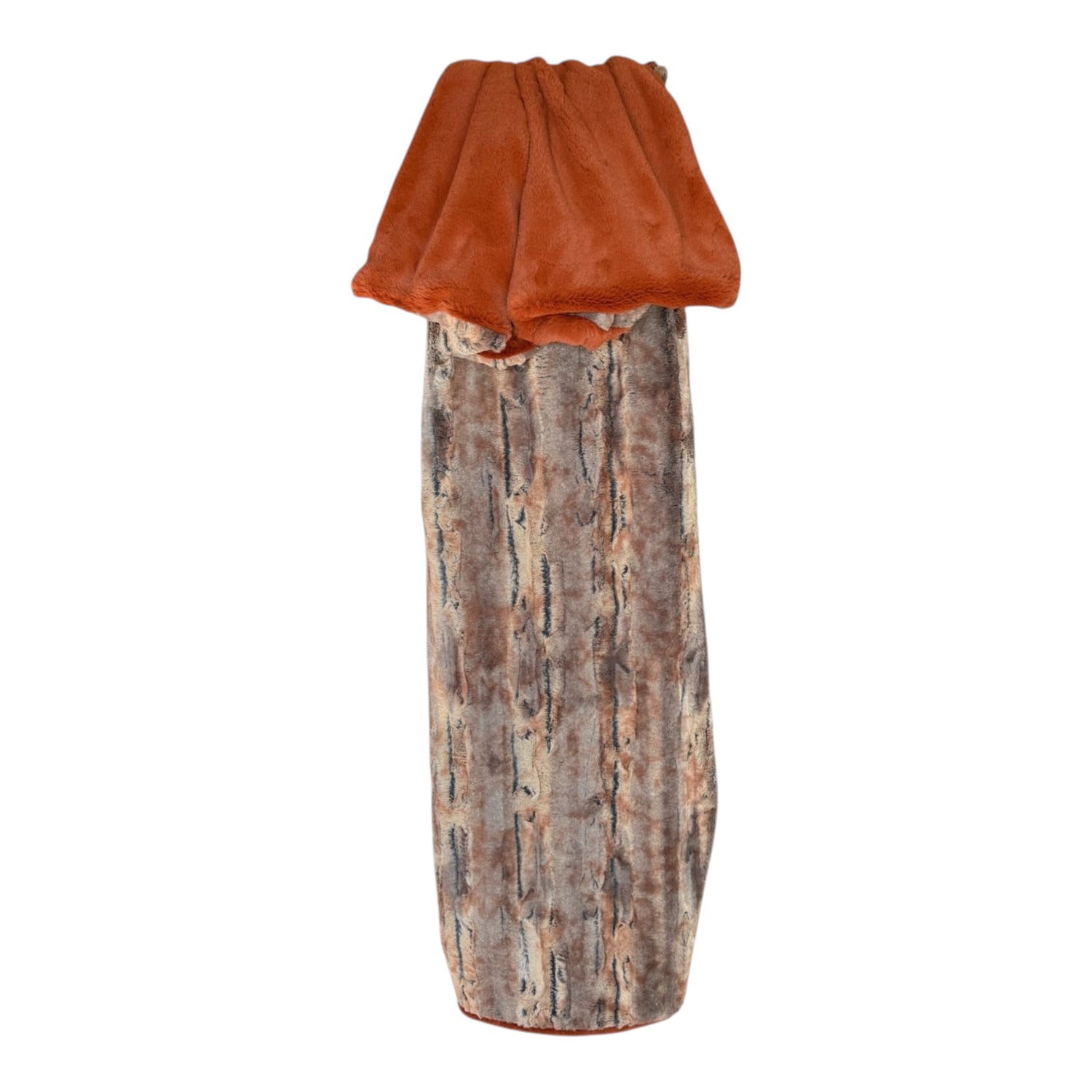 Red Fox Rustic Minky Snuggle Blanket with Autumn Bunny or Natural Hide Backing