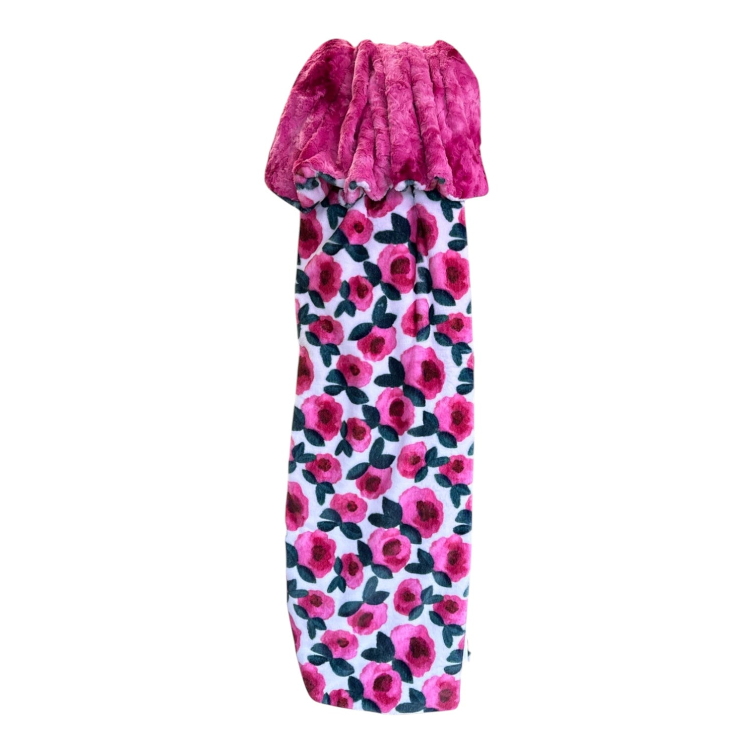 Pink Roses Adult Snuggle Blanket