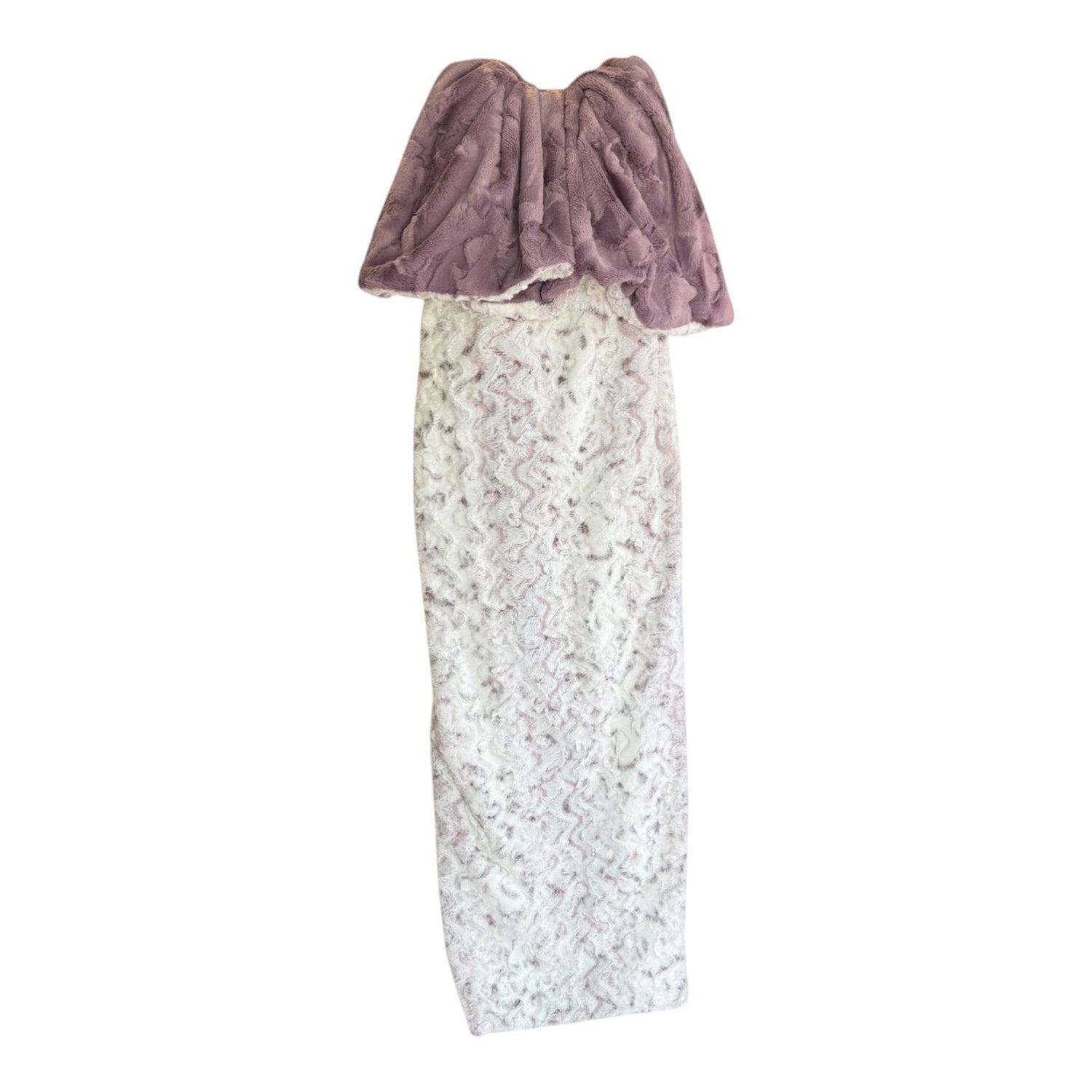 Snowy Owl Elderberry Luxury Double-Sided Minky Snuggle Blanket – Hide Backing Options