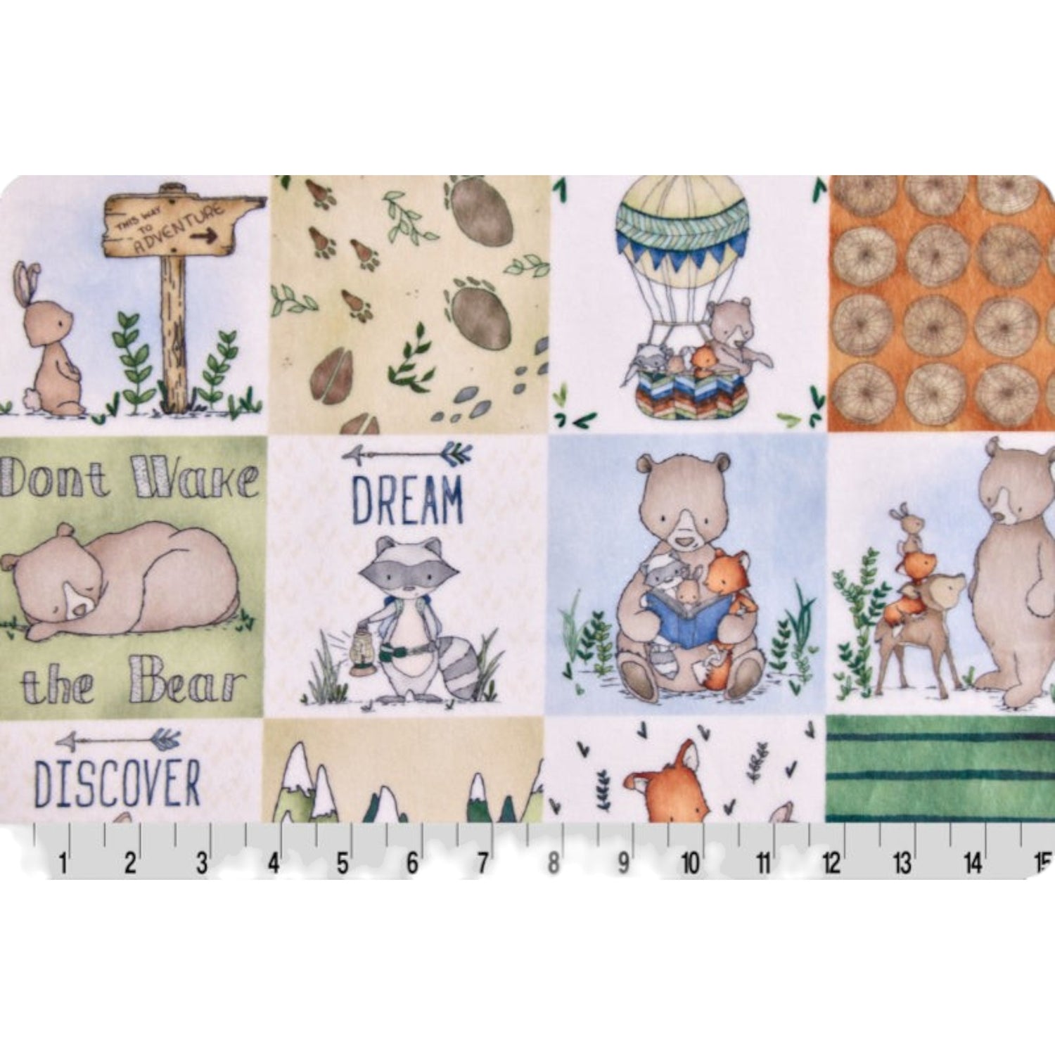 Little Woodland Wanderers Children's Luxury Double-Sided Minky Snuggle Blanket – Safari Hide – Ready to Ship